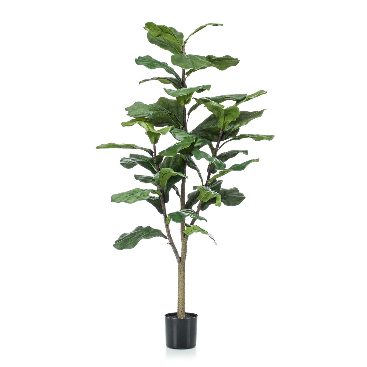Künstliche Pflanze - Ficus Lyrata - Tabakpflanze - 125 cm