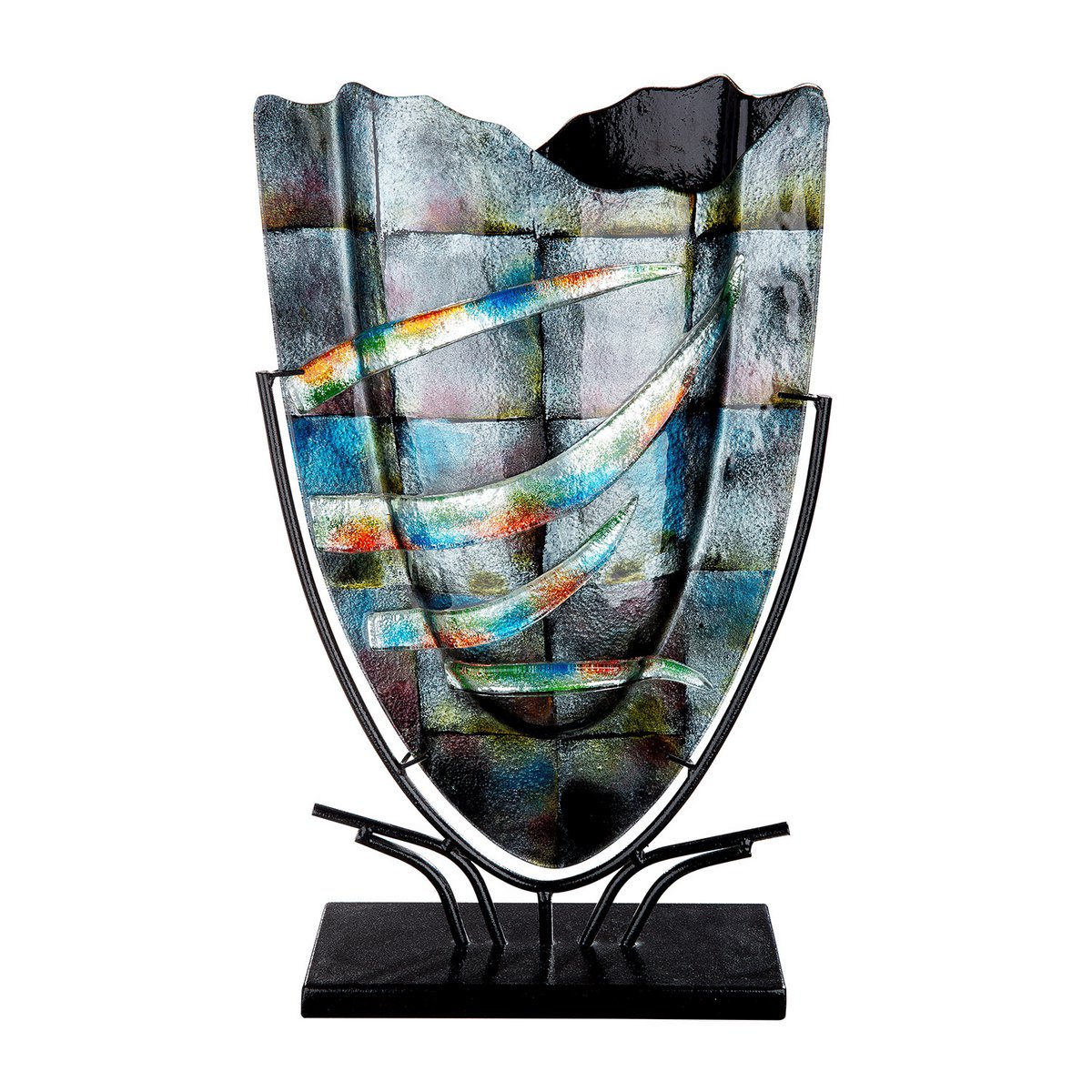 Glasart ovale Dekovase "Varosia"