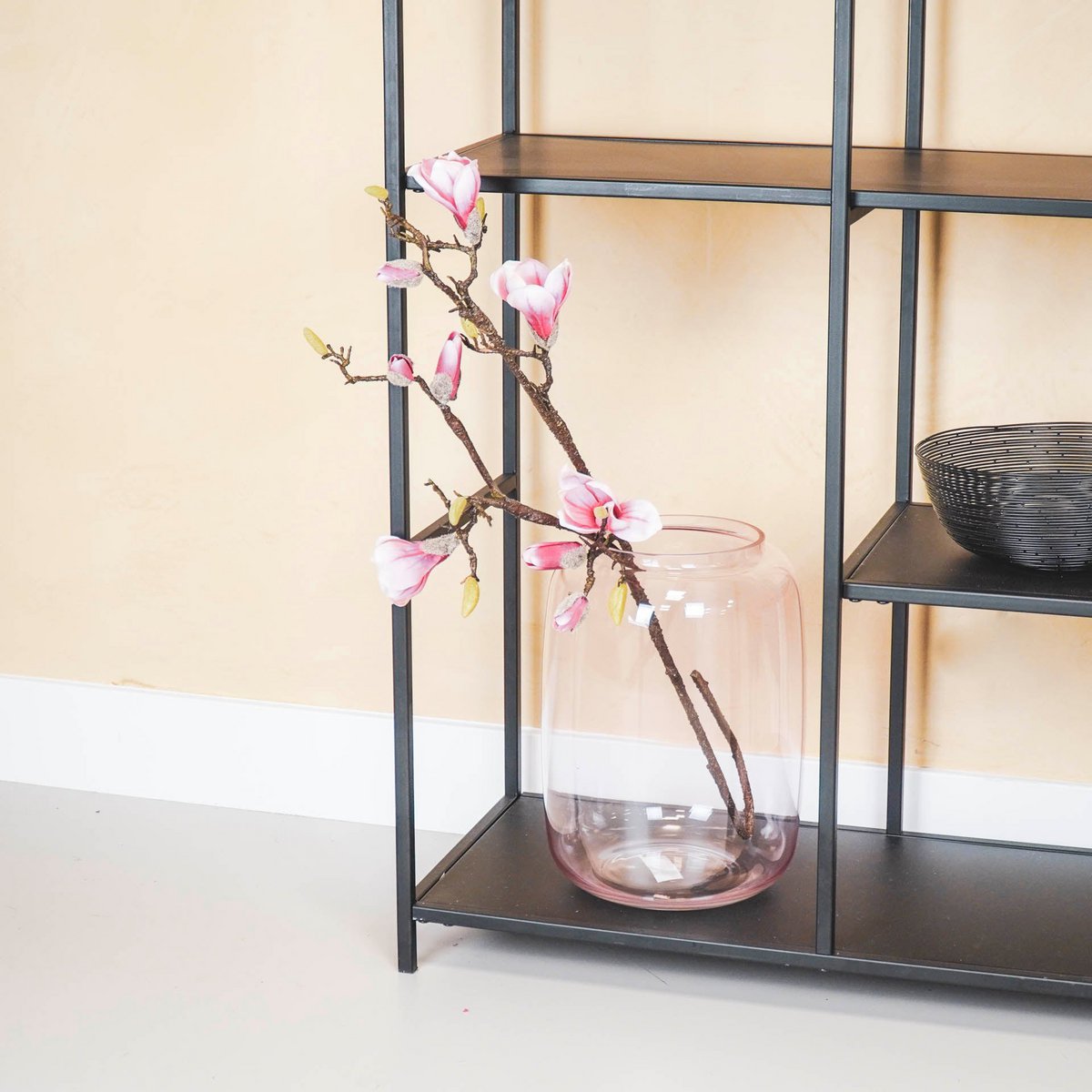 Vase - Groß - Glas - Rosa - 25x35cm