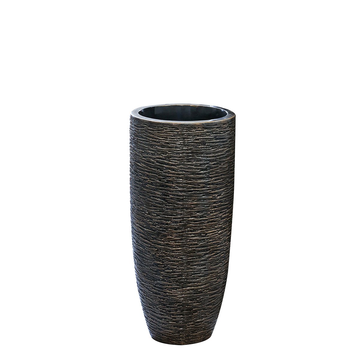 Poly/Fiberglas Pflanzgefäß "Giant" antik bronze H.75cm