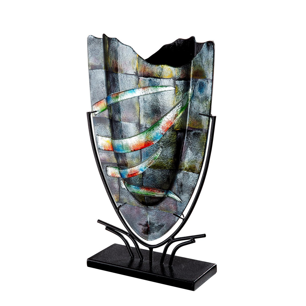 Glasart ovale Dekovase "Varosia"