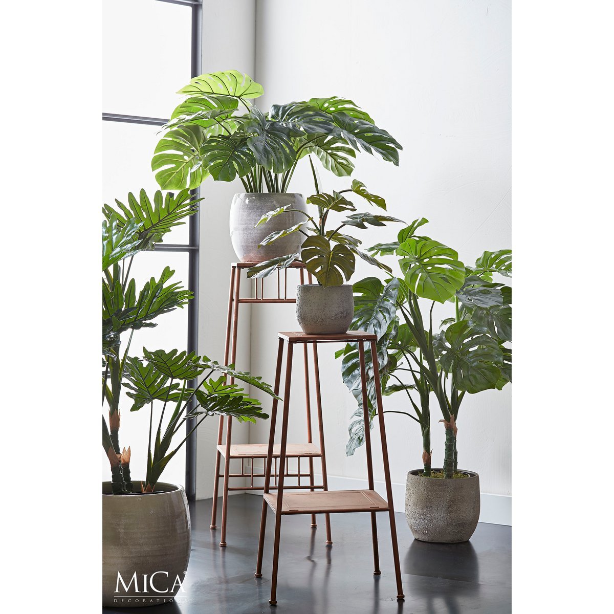 Künstliche Pflanze Monstera – H100 x Ø75 cm – Grün