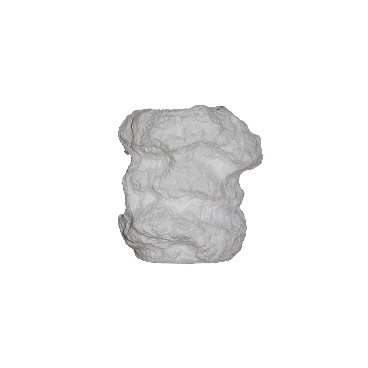 Keramikvase m. Rock-Look, trendiges Naturdesign. CHU32WH