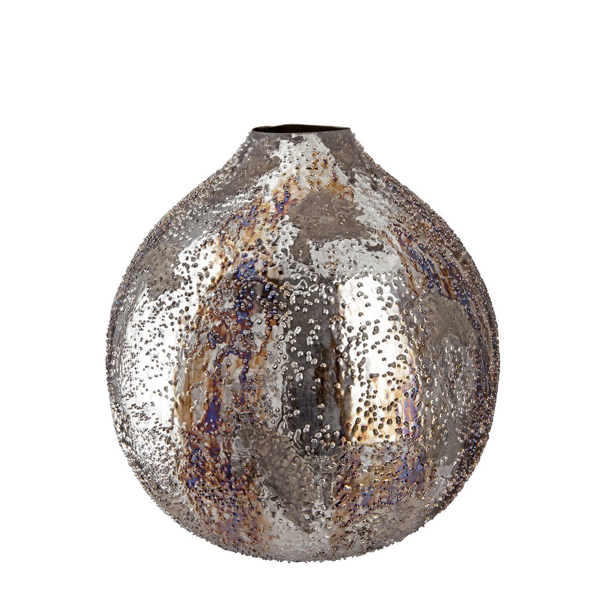 Metall Deko Vase "Pavone"