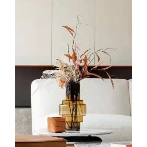 Dicke Glasvase im Retro-Stil XXL, Serie: TYLER 46AM, 9 mm dicke Glasluxus-Edition