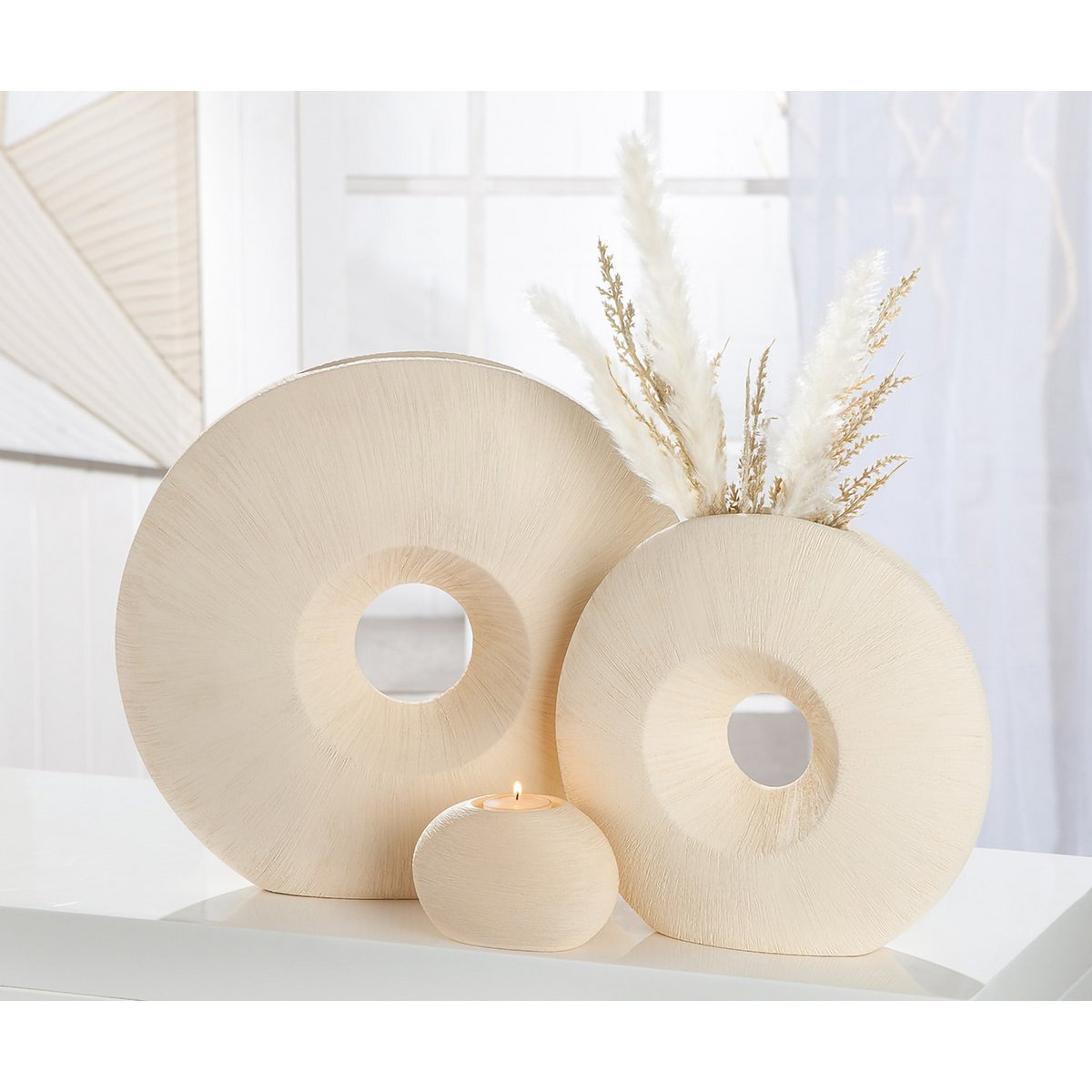 runde Lochvase "Bologna" H.33cm