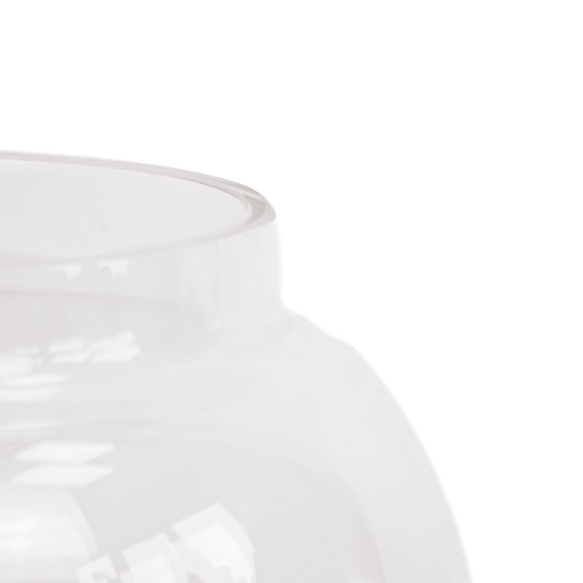 Vase - Glas - Dipdye - Klar/Braun - 25x35cm