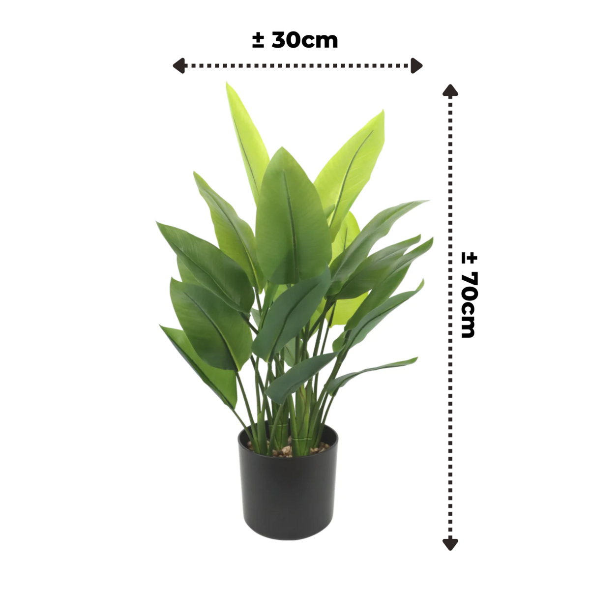 Künstliche Strelitzia-Pflanze 70 cm