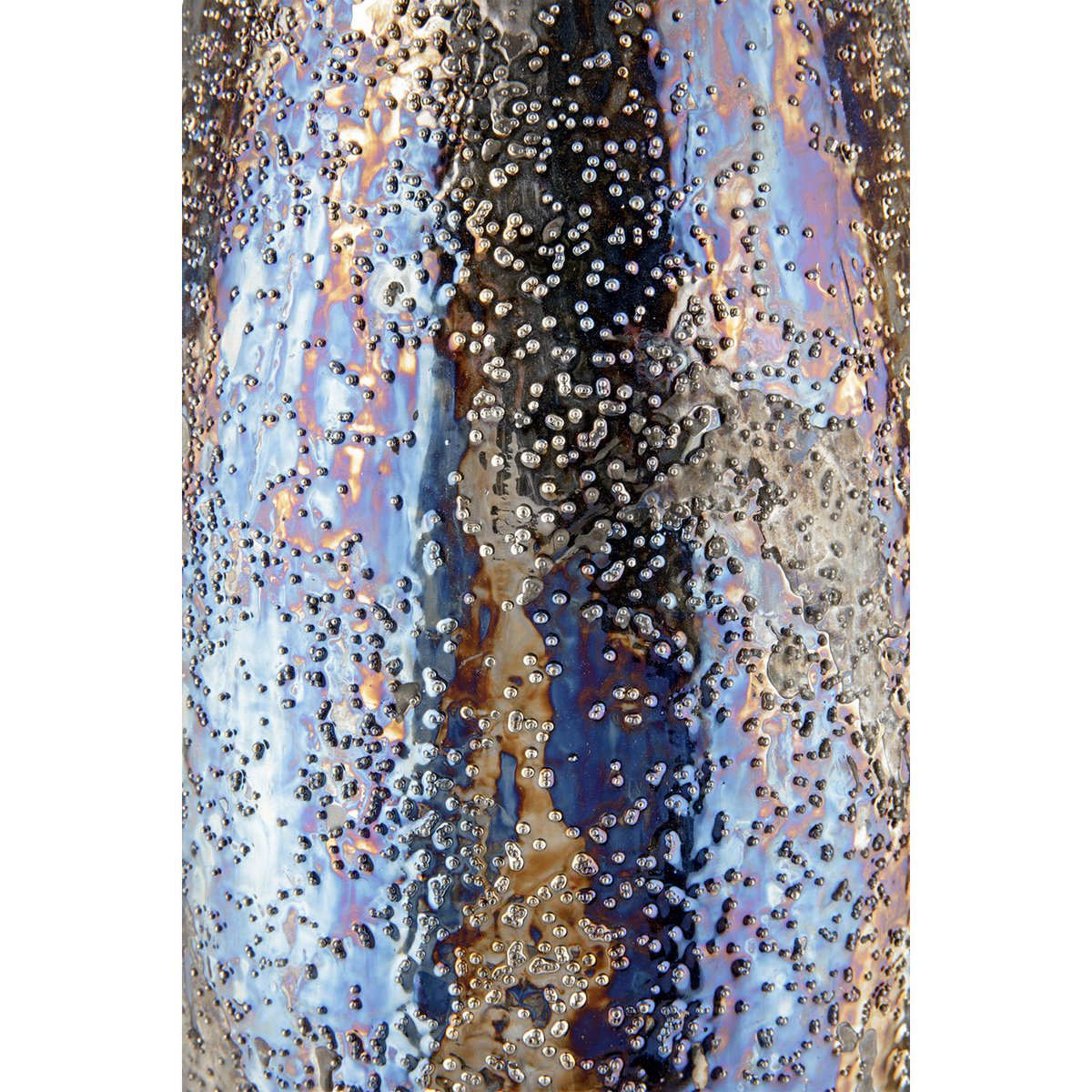 Metall Deko Vase "Pavone"