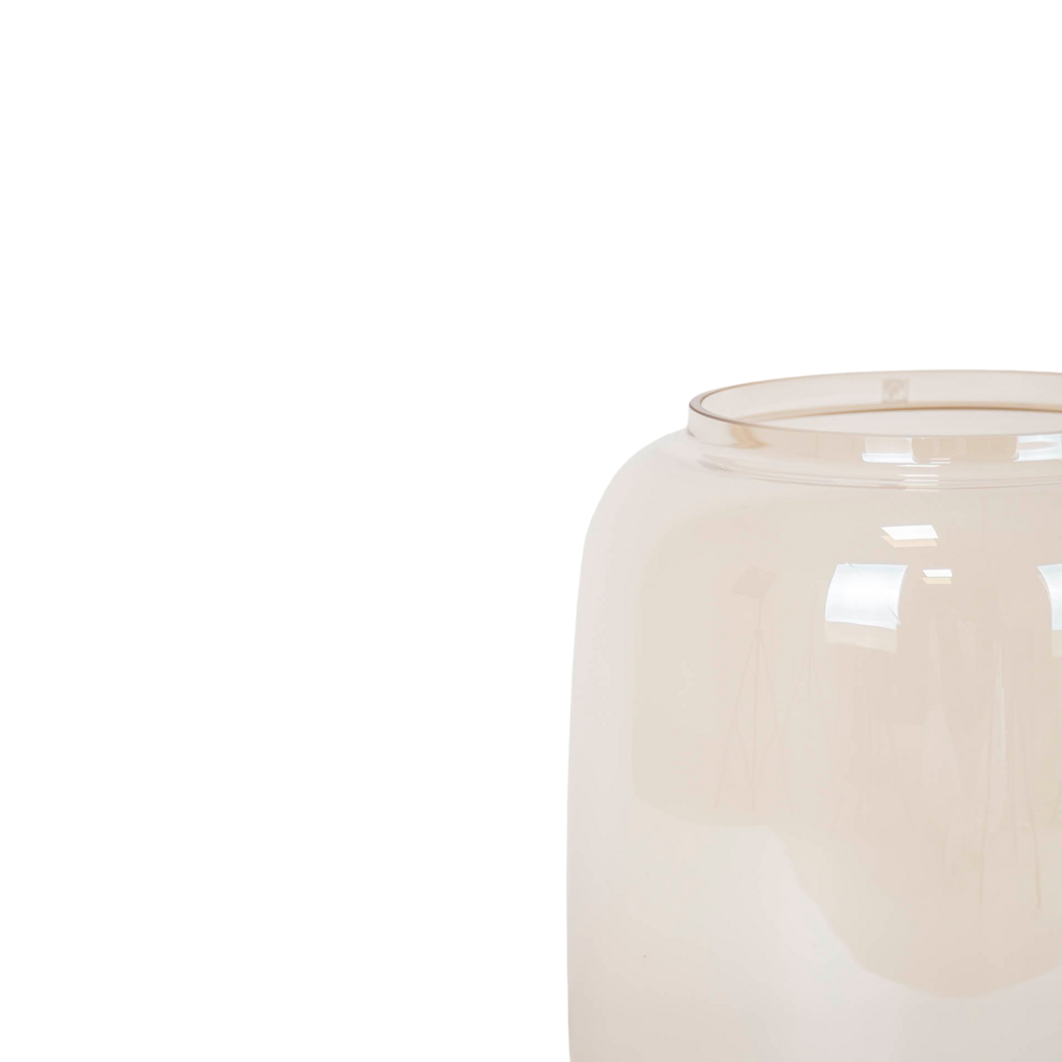 Vase - Groß - Glas - Braun - 25x35cm