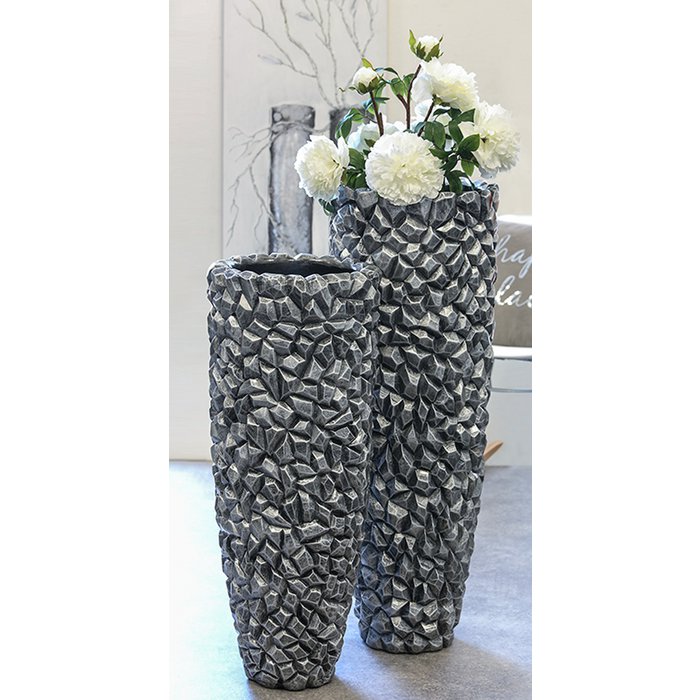 Pflanzgefäß"Gravity"graphit H.90cm