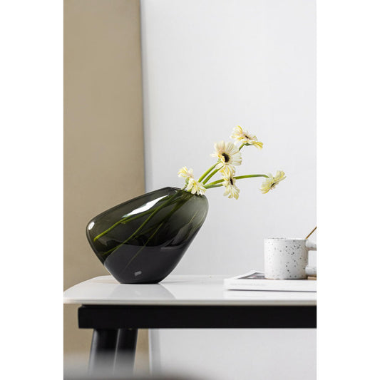 Innovative Designvase, kieselartige organische Form, KOOKY21GR