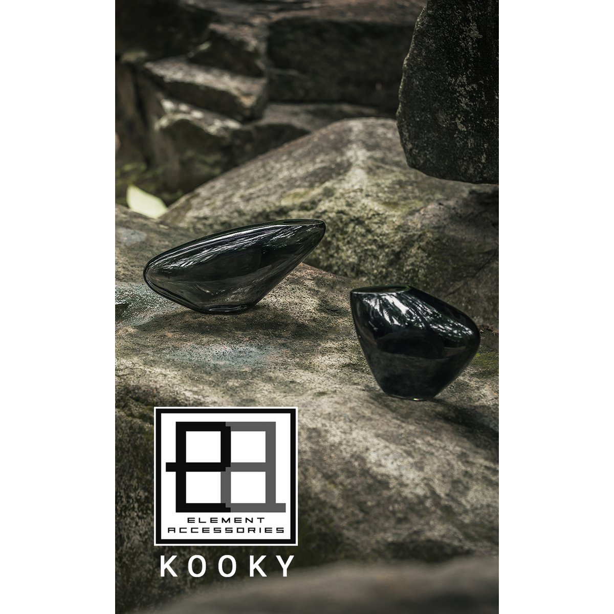 Innovative Designvase, kieselartige organische Form, KOOKY21GR