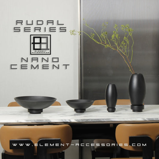 Moderne Nano-Zementvase, innovatives Design. RUD30BK
