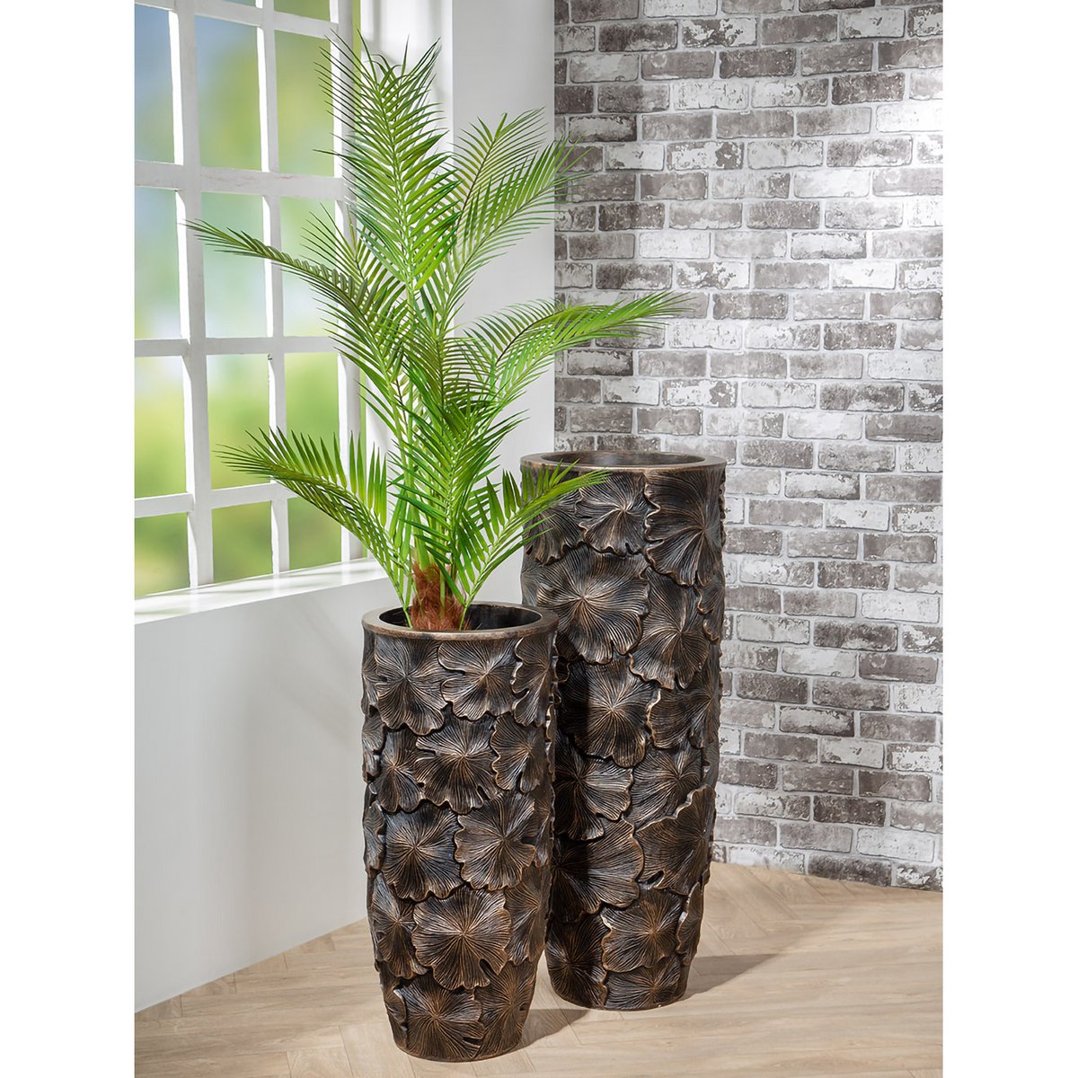 Pflanzgefäß "Leaf" H.75cm