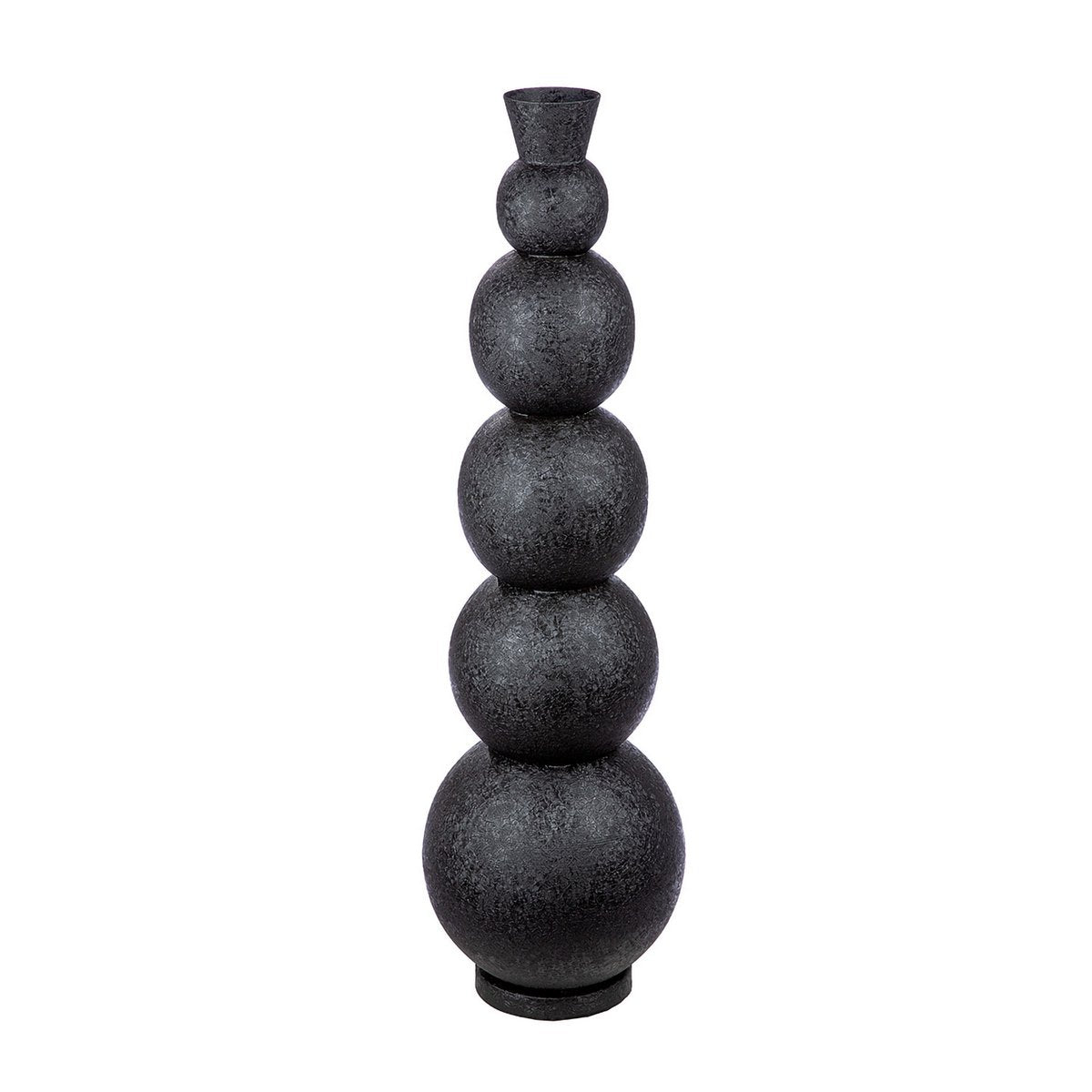 Bodenvase schwarz Rotonda H.87 cm