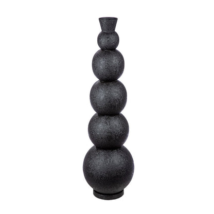 Bodenvase schwarz Rotonda H.87 cm