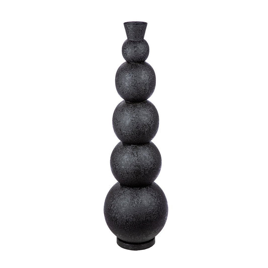 Bodenvase schwarz Rotonda H.87 cm
