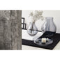 XL-Glasvase Kolbenform Silber ENVIE 36SI - Classic Floral