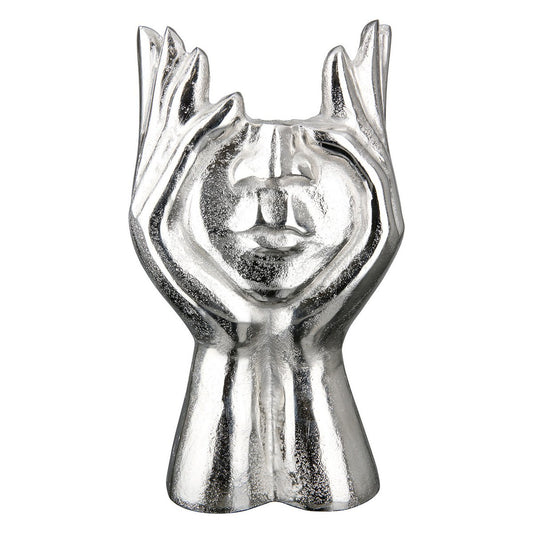 Gesichtsvase Hände Pose H.30 cm