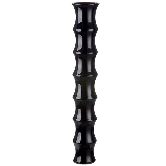 Glas Bodenvase "Bamboo" schwarz
