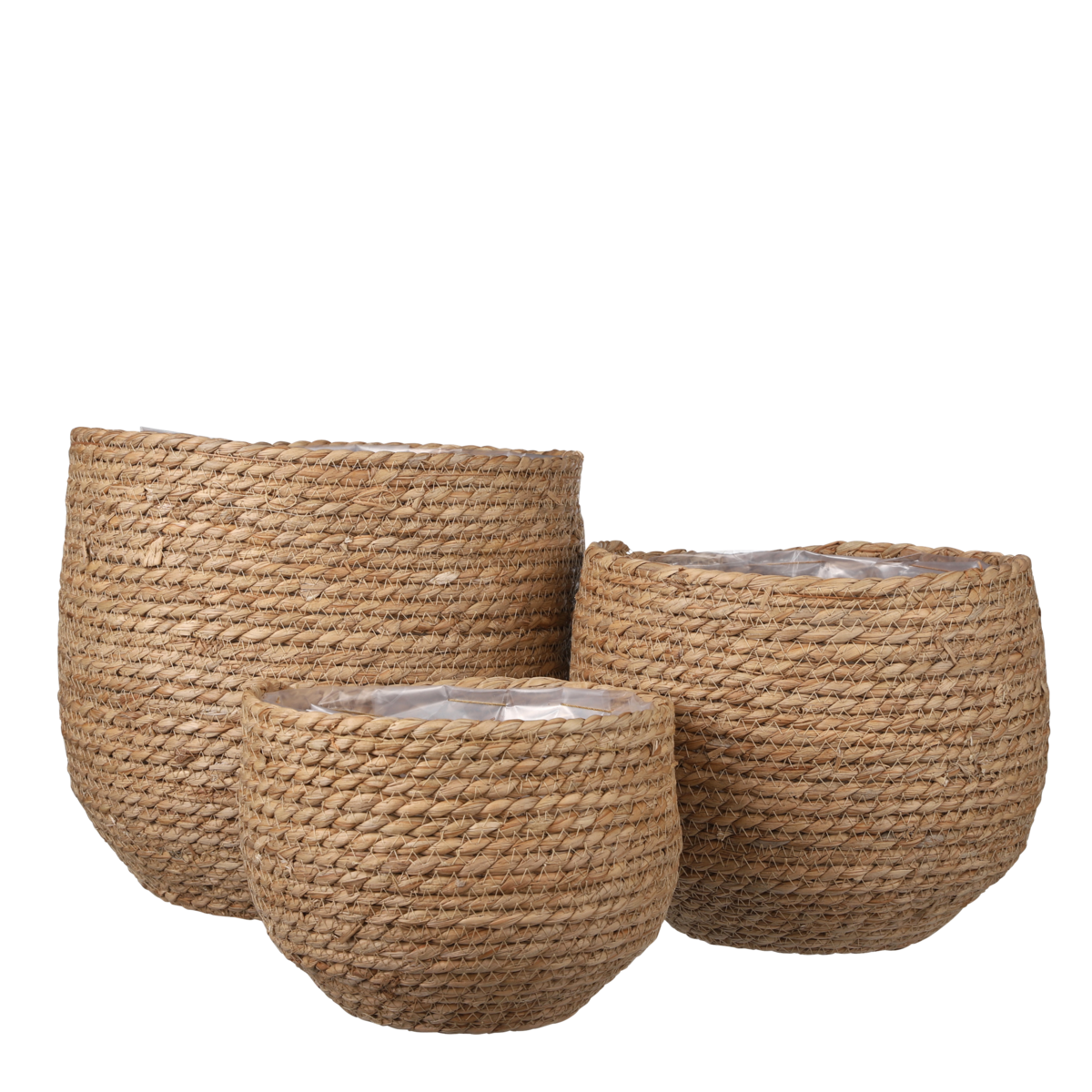 Jorck Pflanzkorb 3er-Set Seegras hellbraun - Classic Floral