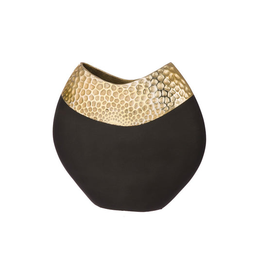 Vase Imperium, goldfarben; schwarz H.29 cm