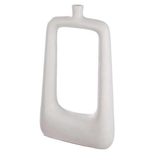 Dekovase rechteckig "Helena" creme