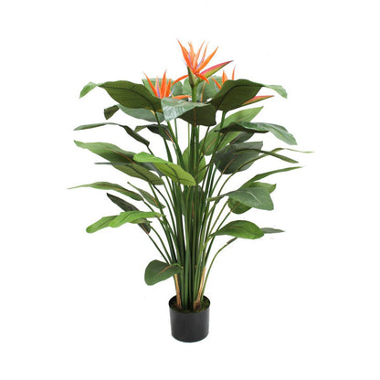 Strelitzia Kunstpflanze 120cm mit Blüte vorbestellen