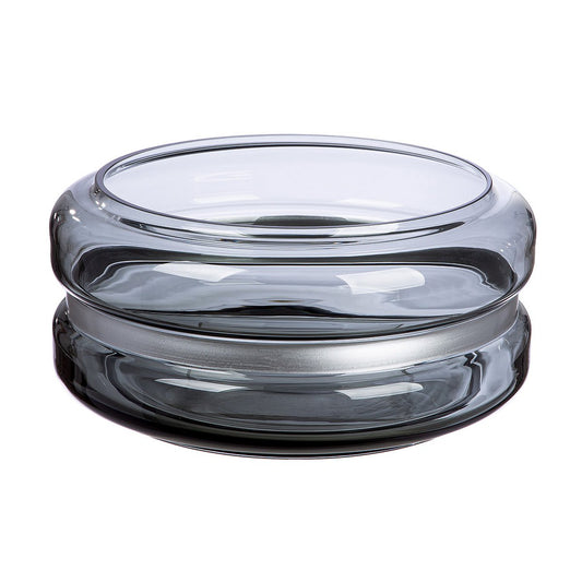 Vase rund Opti, grau H.15,5 cm