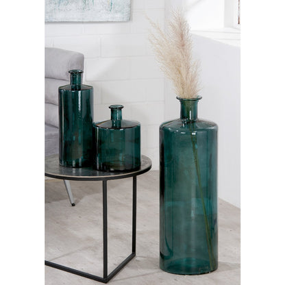 Glas Bodenvase "Arturo" petrol