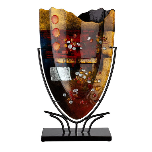 Glasart ovale Dekovase Pearls