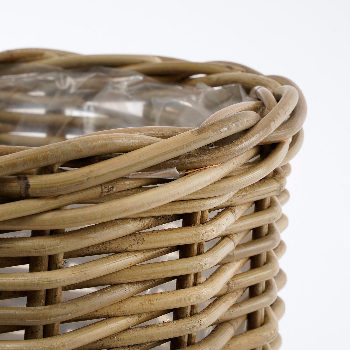 Marcia Outdoor-Pflanzkorb 3er-Set Rattan grau - Classic Floral