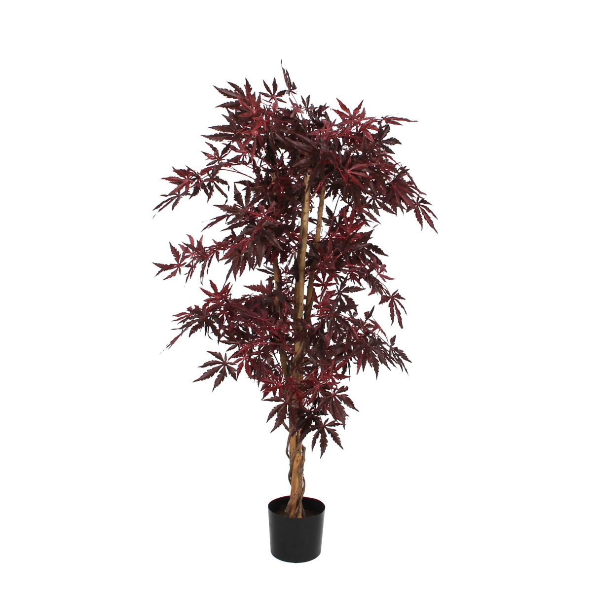 Künstliche Ahornpflanze - H140 x Ø80 cm - rot