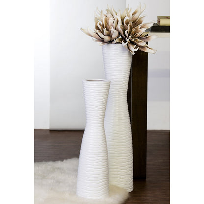 Vase"Tamera"Keramik,weiß,H.58/D.14