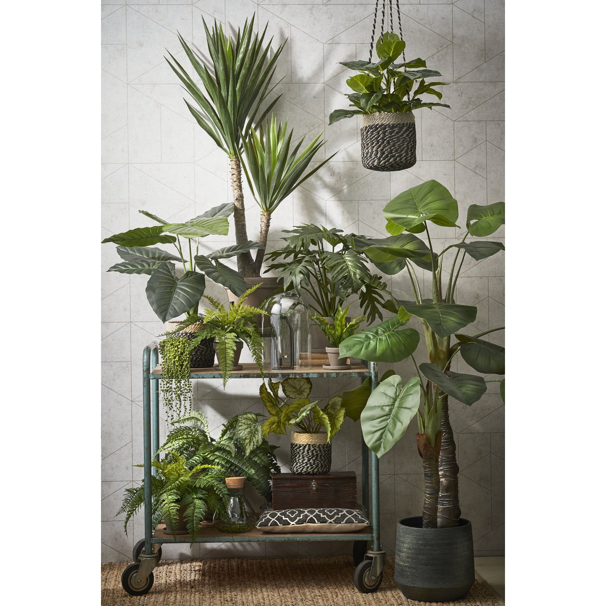 Künstliche Yucca-Pflanze – H120 x Ø60 cm – Grün