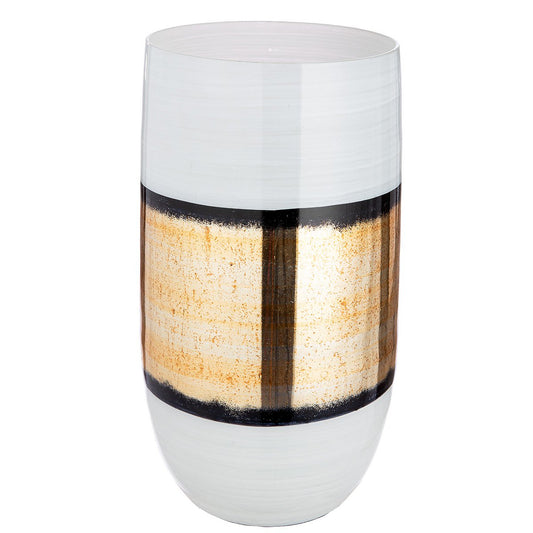 Vase zylindrisch Brokat, H.41,5 cm