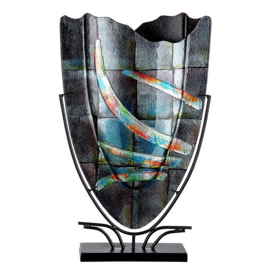 Glasart ovale Dekovase "Varosia"