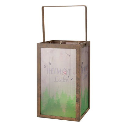 Metall Laterne "Heimat Liebe" Serie 2