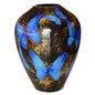 Kander M Schmetterling goldblau Ø27,5 x H35 cm