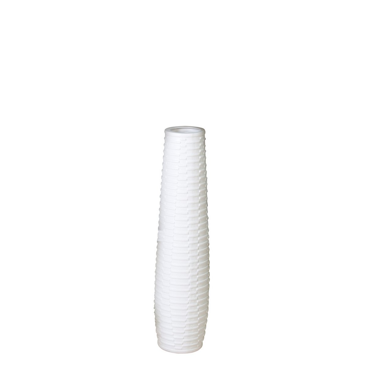 Vase"Catania"Ker.weiß VE 2