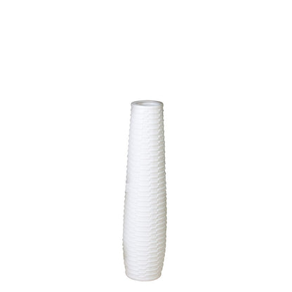 Vase"Catania"Ker.weiß VE 2