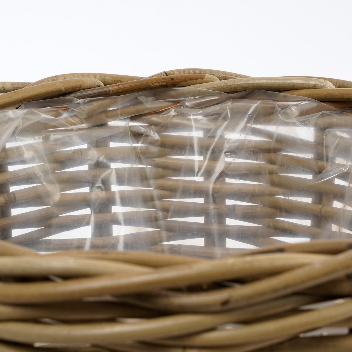 Marcia Outdoor-Pflanzkorb 3er-Set Rattan grau - Classic Floral