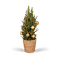 Picea Glauca Conica Weihnachtsbaum mit goldenen Kugeln Ø21cm