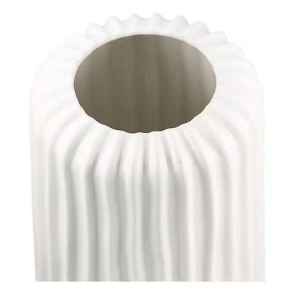 Keramik Vase "Fjord" weiß matt