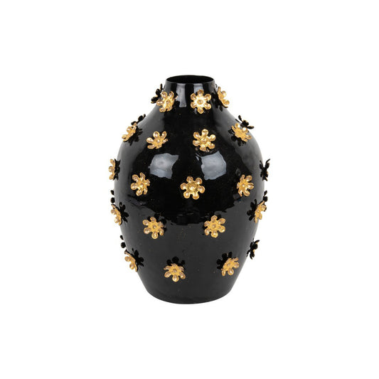 Vase goldene Blumen