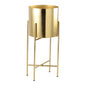 CACHE POT GOLD AUF FUSS KLEINES MODELL 21X21X50CM