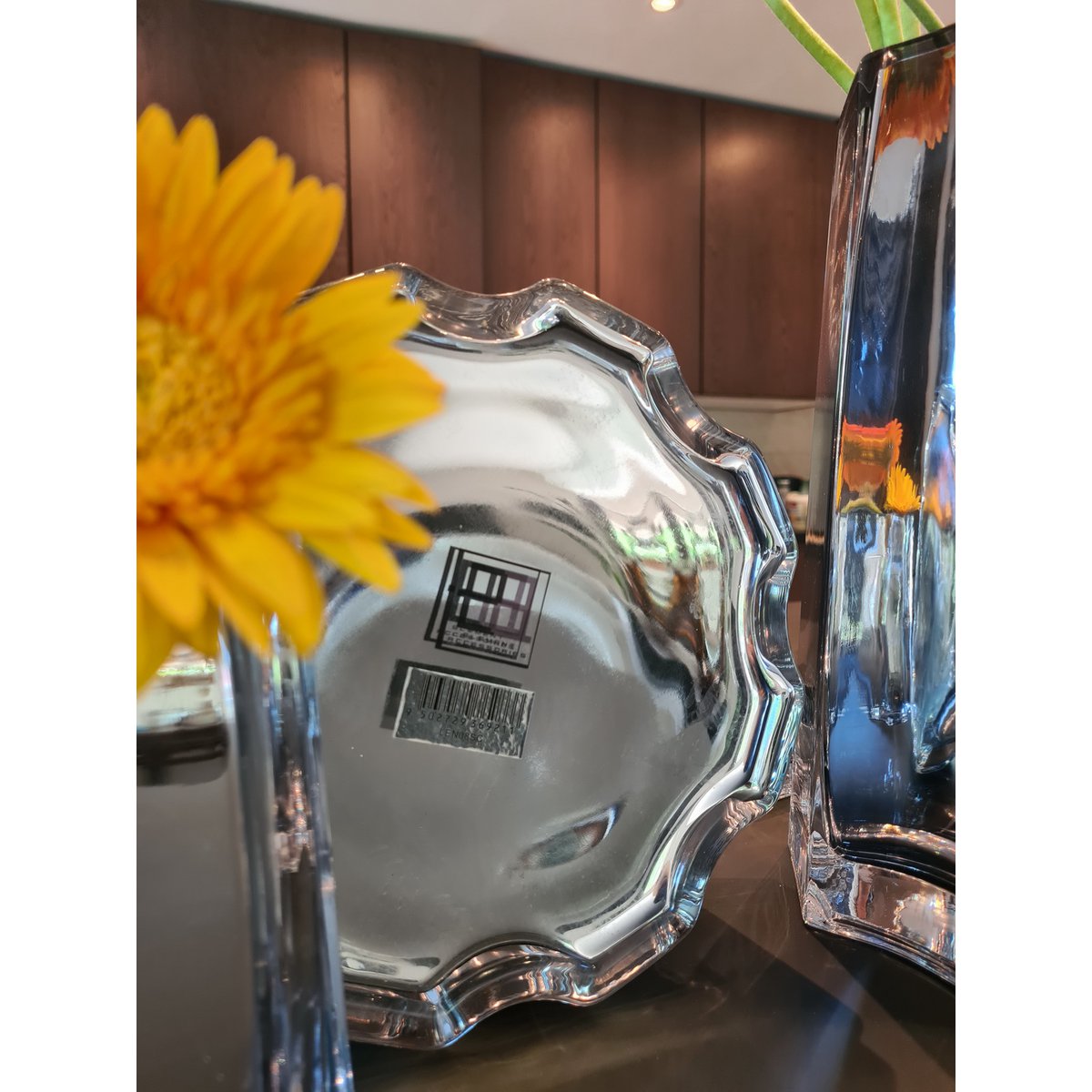 Modern-klassische Luxusvase, stilvolles Design, LENOX 30 SILVER