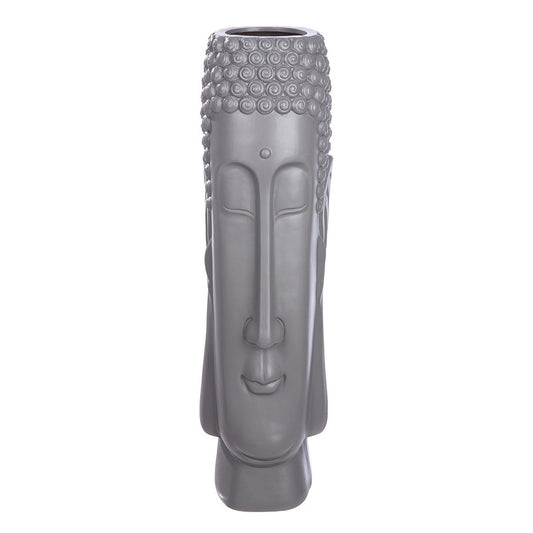 Vase Buddha grau H.58 cm