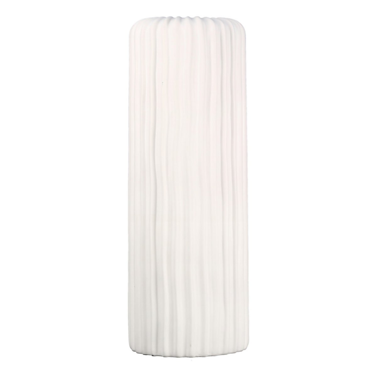 Vase"Fjord"Kera.weiß matt